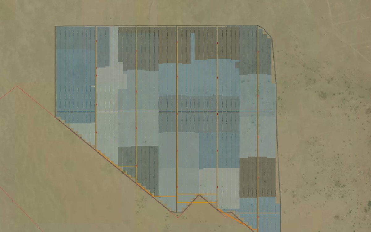 Site layout of the Aden Phase III and IV plant over satellite imagery
