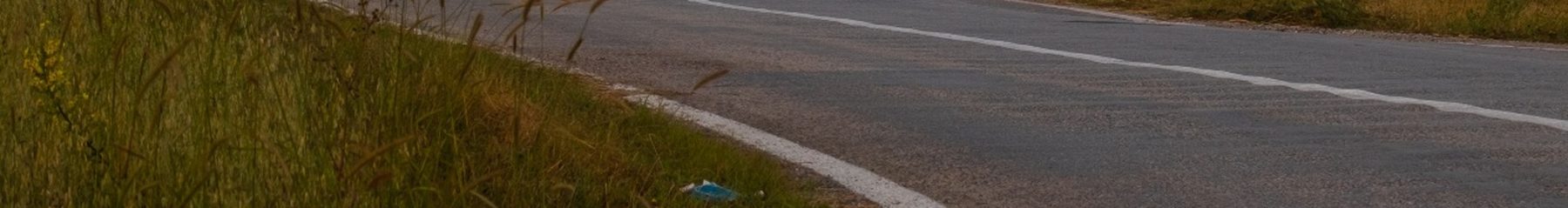 A multi-lane highway running into the distance