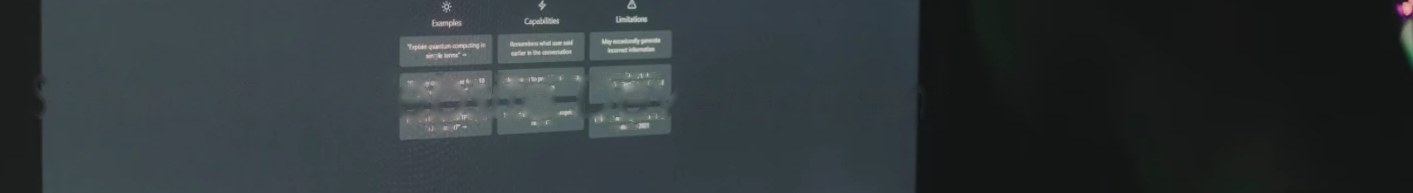 A dark screen showing a software interface